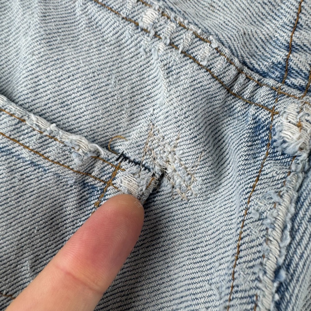 Vintage Levis Jeans Mens Fits 28x32 Blue 501 Straight Leg 80s Made in USA - Picture 11 of 16